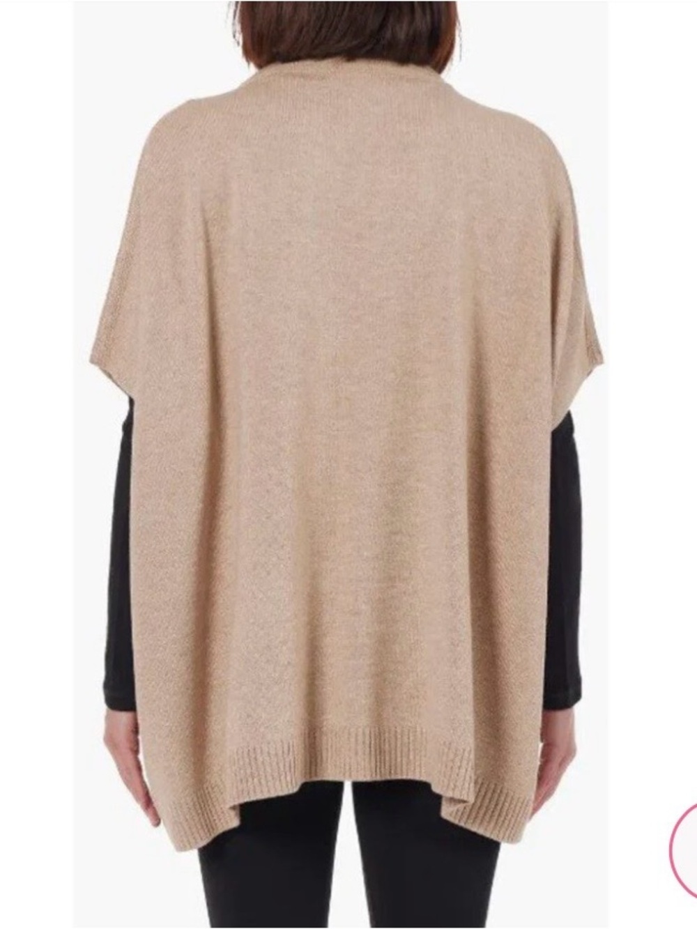 Bruno Magli Women’s Gold Chain Keyhole Wool Cashmere Pullover Knit Caplet OS~NWT - Picture 11 of 11